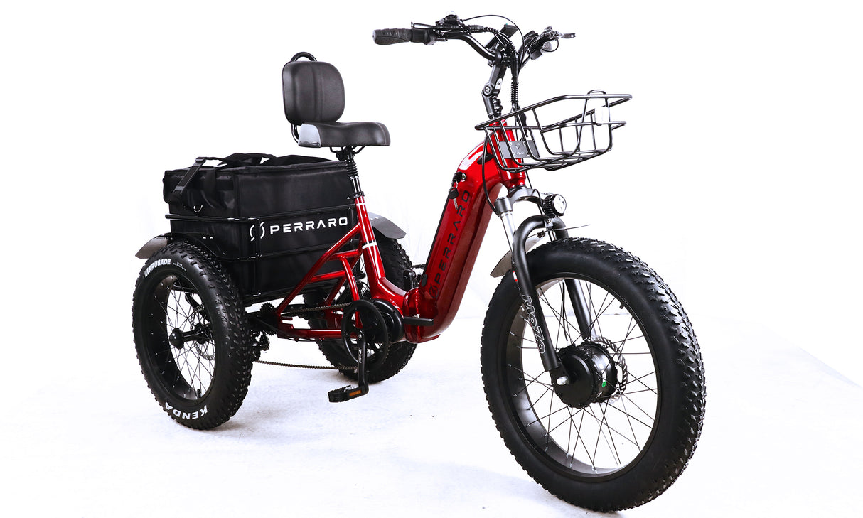 Polar Triciclo eléctrico plegable para adultos, motor BAFANG de 750 W,  bicicleta eléctrica de 3 ruedas, triciclo motorizado de largo alcance de 65